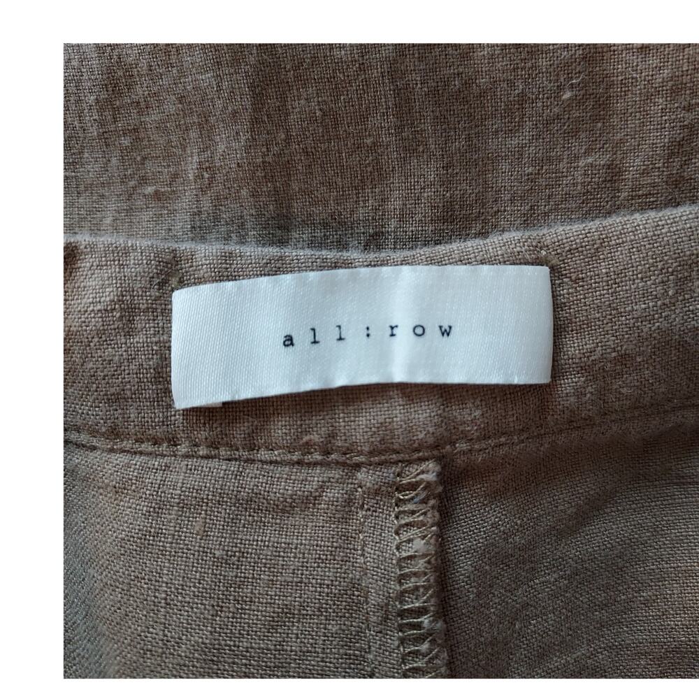 All:Row Beige Linen Long Shorts 8" Inseam Size S - Picture 8 of 10